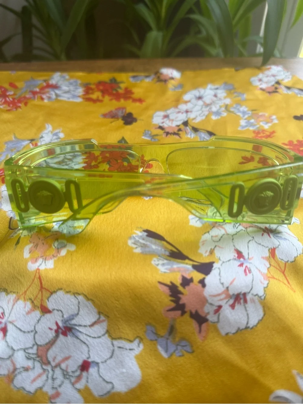 Versace Translucent Lime Green Sunglasses